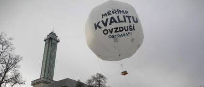 Balónové měření znečištění ovzduší v Ostravě