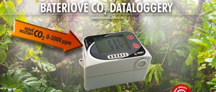 Bateriové CO2 dataloggery - nový rozsah za stejnou cenu