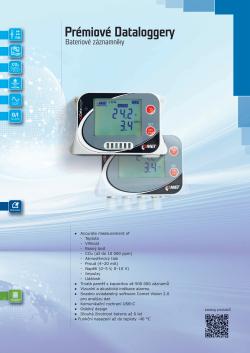 Katalogové listy - Dataloggery
