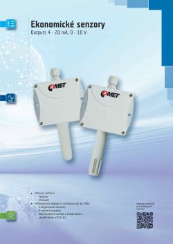 Katalogové listy - Ekonomické snímače