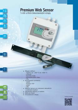 Katalogové listy - Prémiové snímače s výstupmním relé