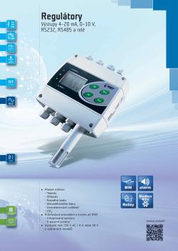 Katalogové listy - Snímače s výstupním relé