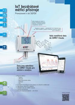Katalogové listy - Snímače s výstupem do sítě Sigfox