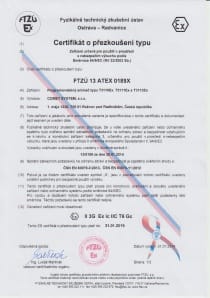 Jiskrově bezpečný snímač teploty a vlhkosti s výstupem 4-20mA, kabel 2 metry