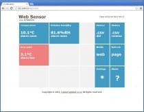 Web Sensor s PoE - snímač teploty a vlhkosti s výstupem Ethernet, kabel 2 metry