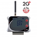 IoT bezdrátový datalogger teploty pro 2 externí čidla teploty, s dvěma binárními vstupy, vestavěným 2G modemem a IoT SIM kartou