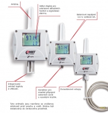 IoT bezdrátový snímač teploty, relativní vlhkosti a CO2, s výstupem do sítě Sigfox
