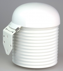 Meteokryt před vlivy počasí, aktivně ventilovaný zabudovaným ventilátorem