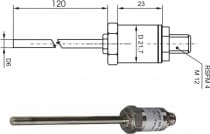 PTS380K, teplotní sonda