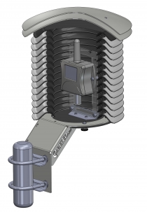 COMETEO Profesionální meteokryt před vlivy počasí, přirozeně ventilovaný