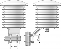 COMETEO Profesionální univerzální meteokryt před vlivy počasí, přirozeně ventilovaný