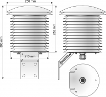 COMETEO Profesionální univerzální meteokryt před vlivy počasí, přirozeně ventilovaný