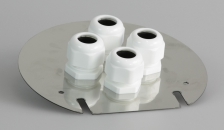 Odrazná deska se čtyřmi průchodkami pro meteokryt