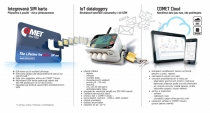 IoT bezdrátový datalogger se 3 vstupy pro záznam napětí 0-10V a 1 binárním vstupem, s vestavěným 4G modemem a IoT SIM kartou