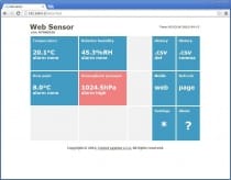 Web Sensor s PoE - teploměr vlhkoměr barometr s výstupem Ethernet