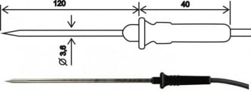Teplotní sonda 2304-220/E, konektor ELKA, kabel 1 metr