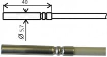 Teplotní sonda Pt1000TGL40/E, konektor ELKA, kabel 2 metry