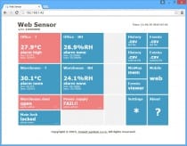 Web Sensor s PoE - dvoukanálový snímač s binárními vstupy