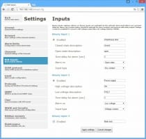 Web Sensor s PoE - dvoukanálový snímač s binárními vstupy
