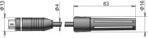 Sonda teploty a relativní vlhkosti s digitálním výstupem DIGIS/M-1, konektor MiniDin, kabel 1 metr